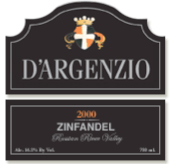 2000 D'Argenzio Zinfandel, Russian River Valley