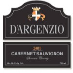 2001 D’Argenzio Cabernet Sauvignon, Sonoma County